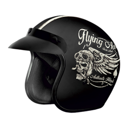 Studds Jetstar Classic D5 Flying Aces Matt Black L Helmet