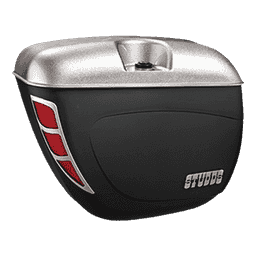 Studds 100 Cc Safari Box With Universal Fitments Silver Grey