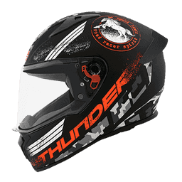 Studds Thunder D2 With Clear Visor Matt Black N10 L Helmet