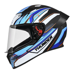 Studds Thunder D8 With Clear Visor Matt Black N1 L Helmet