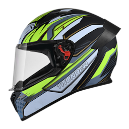 Studds Thunder D8 With Clear Visor Matt Black N5 L Helmet