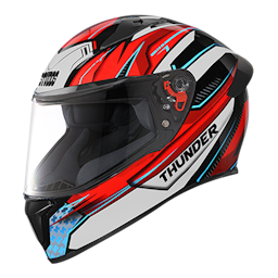 Studds Thunder D8 With Clear Visor Matt Black N2 L Helmet