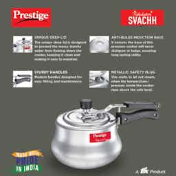 Prestige 10756 Nakshatra Plus Svachh Pressure Handi, 3 L