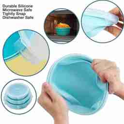 Kairos Silicone Collapsible Container Set Of 3 (350 Ml + 500 Ml + 800 Ml)