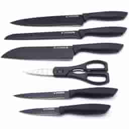 Kairos Kitchen Knife Set Of 7 Pcs With Rotating Stand