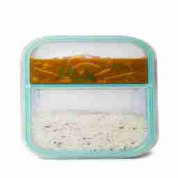 Signoraware 1508 Slim Glass Small Lunch Box With Bag