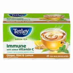 Tetley Green Tea Ginger Mint Lemon 25 tea bags