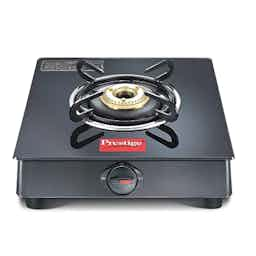 Prestige GTM Gas Stove 1 Burner Glass Top Marvel (Black)