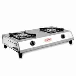 Prestige 40054 L.P Gas Stove SS Body & 2 Brass Burners (SHAKTHI)