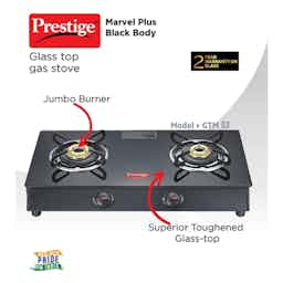 Prestige 40094 Marvel Plus GTM 02 Black-Dmt Gas Stove