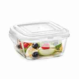 Kairos Glass Food Storage Container Set Of 4 (320 Ml)