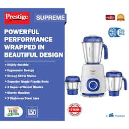 Prestige 41371 Supreme 3 Jar Mixer Grinder