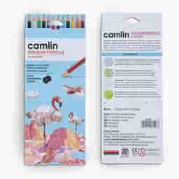 Camlin Colour Pencils 12 Shades with Sharpener Full Size