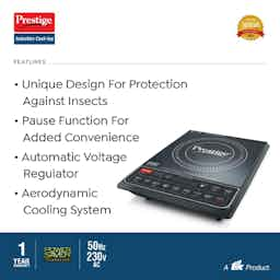 Prestige 41949 Induction Cooktop (Black)