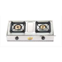 Bajaj Popular Eco Stainless Steel 2 Burner Gas Stove