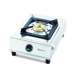 Bajaj 1BRSS6 One Burner Gas Stove (Silver)