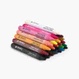 Camel Wax Crayons 24 Shades Extra long