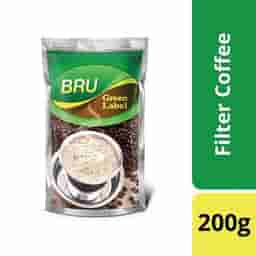 Bru Green Label Filter Coffee 200G