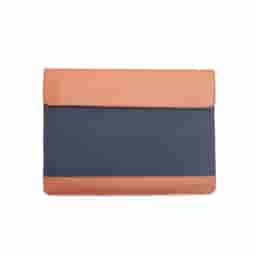 Oblique Lapido Laptop Sleeve Navy&Tan