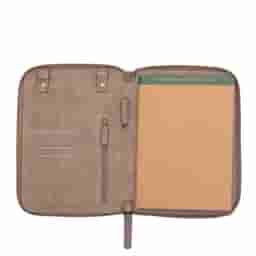 Oblique Slikk Tech Folio Suede Tan