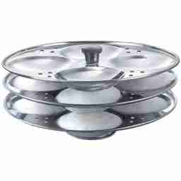 Prestige SS Idly Stand 4 X 3 Plates 5 Ltr Dlx (Set Of 2)