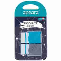 Apsara Absolute Erasers-2 PC Blister Pack