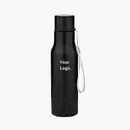 Sturdy Black Steel Bottle