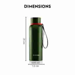 Borosil Flask Water Bottle 500ML Green