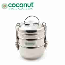 Coconut Big Boy  Lunch Box- 3 Steps with Bag|Practical and Stylish Storage