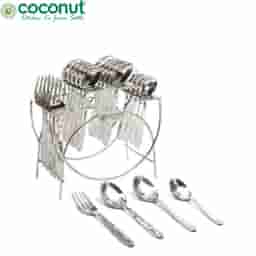 Coconut Super Joyce Cutlery Set - 24 Pcs|Complete Dining Experience