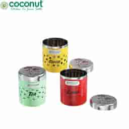 Coconut Super Sober Containers NOTES Set of 3 Pcs|Stylish Kitchen Organization