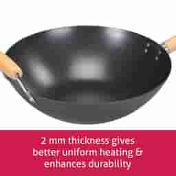 Alda Carbon Steel Wok 35Cm