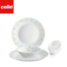 Cello Dazzle Dinner Set 9 Pcs - Tropical Lagon