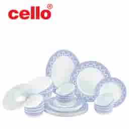 Vibrant Touch: Cello Ariana 29-Piece Dinner Set (Blue Madison)