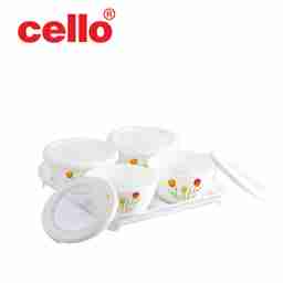 Cello Tifany Dry Fruit Set 9Pc - Tulip Garden