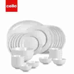 Enhance Your Dining Experience with Cello Feather Ds 27Pc - Elegance Dinnerware Set: Stylish and Functional Design