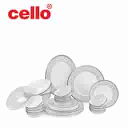 Everyday Essentials: Cello Ariana 29-Piece Dinner Set (Sterling Silver)