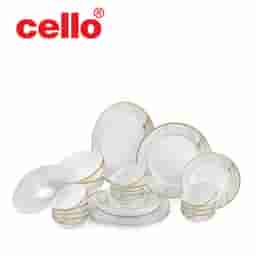 Elegant Simplicity: Cello Ariana 29-Piece Dinner Set (Carrara White)