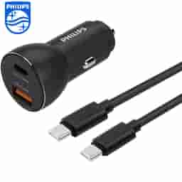 Philips 36W PD / QC Car Charger DLP2521(Black)