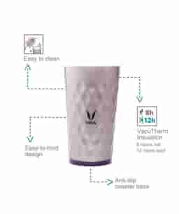 Vaya Drynk Thermosteel Flask 350 Sipper - Purple