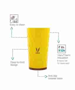 Vaya Drynk Thermosteel Flask 350 Sipper - Yellow