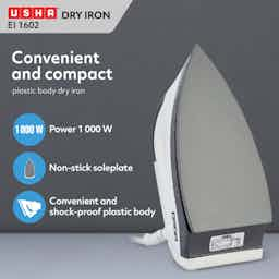 Usha EI1602 Dry Iron (White)