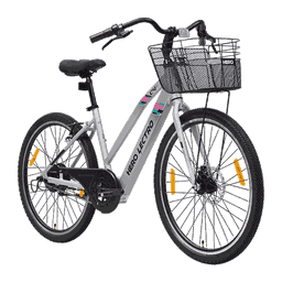 Hero Lectro C4 Plus SS Electric Cycle (Silver)