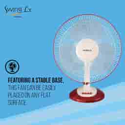 Havells 400 mm Swing Lx Table Fan Cherry 