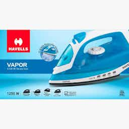 Havells Vapor 1250 W Steam Iron (Blue)