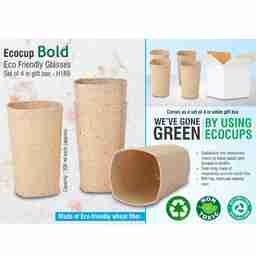 Eco Friendly Glasses Set Of 4- Bold