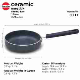 Hawkins Ceramic Nonstick 17cm Induction Fry Pan