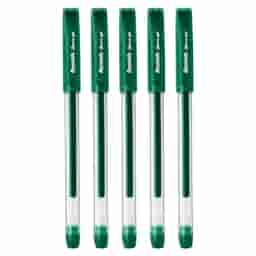 Reynolds Jiffy Gel Pen Green Pack Of 5