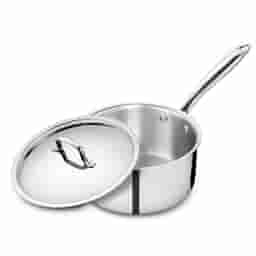 KENT 18028 Tri-Ply Sauce Pan with SS Lid 16cm