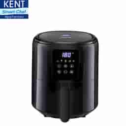 KENT Star Air Fryer with LED Display Touch Panel |1300 W &4L Capacity | Rapid Hot Air Technology